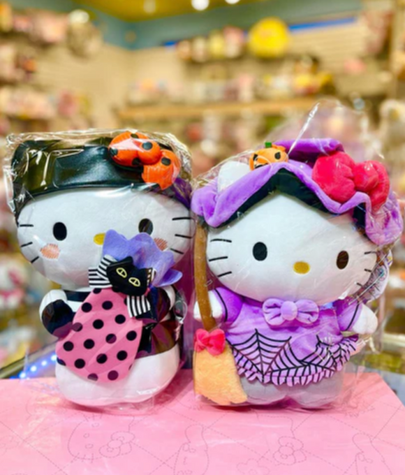 Hello Kitty Halloween Plush/ Plushies. Bringing Halloween cheer to your home by Hello Kitty Plushies. Perfect for festive decorations! .
