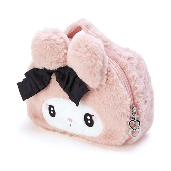 My Melody Fluffy Pouch Midnight Melokuro Series by Sanrio
