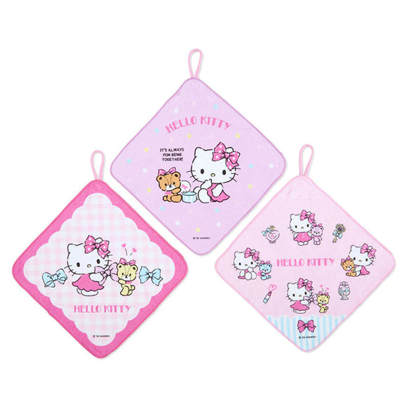 Hello Kitty Wash Towel with Loop Set by Sanrio