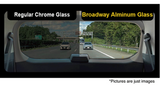 Broadway 270R / BW865 Clip On Wide Rear View Aluminum Plating Mirror by Napolex