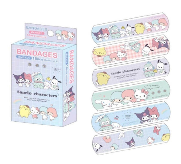 Sanrio Characters Band Aid Adhesive Bandage by Sanrio