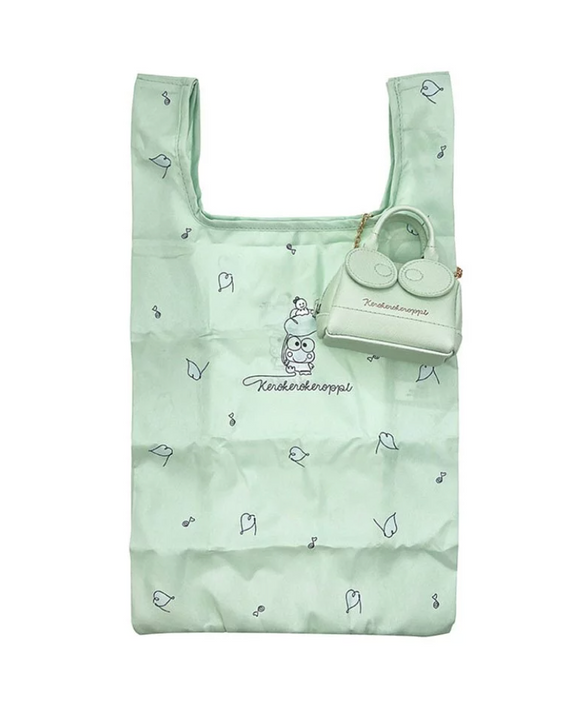 Keroppi Eco Bag With Case Handbag Series by Sanrio