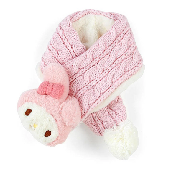 My Melody Knit Scarf Plush Face Series by Sanrio