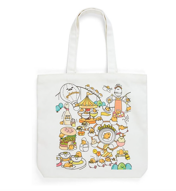 Gudetama Canvas Tote Bag Amusement Park Series by Sanrio