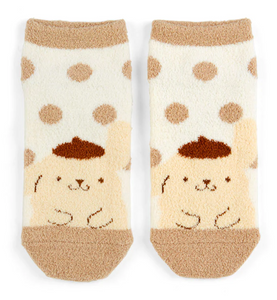 Pompompurin Fluffy Ankle Socks Dot Series by Sanrio