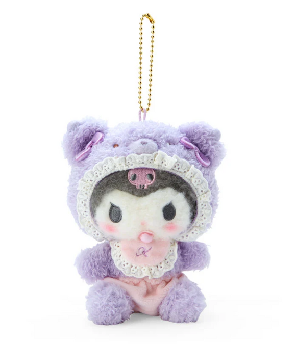 Kuromi In Baby Bear Mascot Plush Keychain Latekuma Series by Sanrio