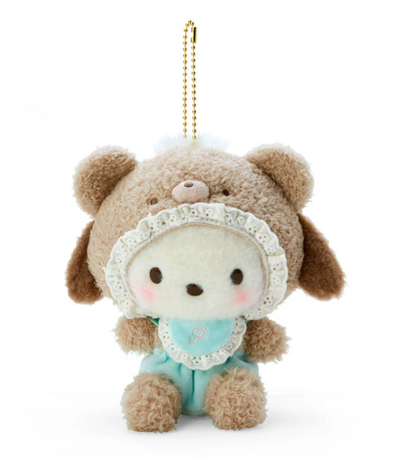 Pochacco In Baby Bear Mascot Plush Keychain Latekuma Series by Sanrio
