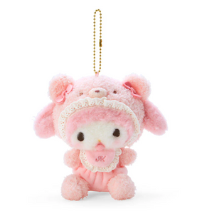 My Melody In Baby Bear Mascot Plush Keychain Latekuma Series by Sanrio