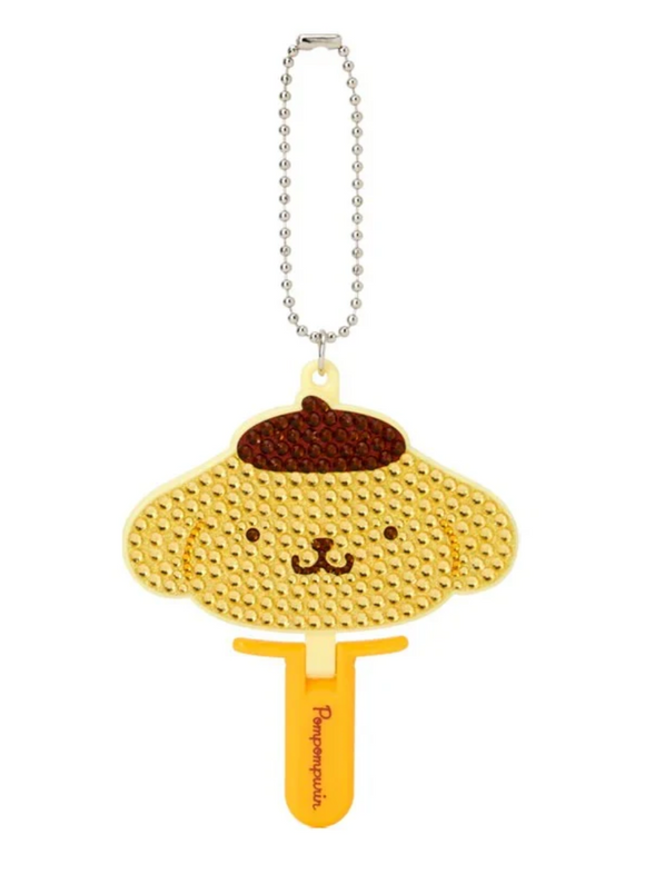 Pompompurin Mini Mirror Charm Keychain Bling Bling Series