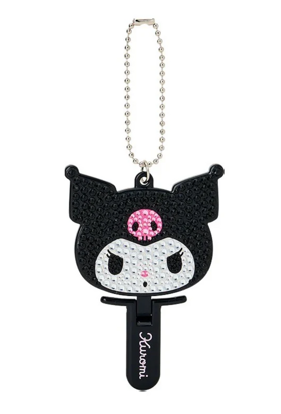 Kuromi Mini Mirror Charm Keychain Bling Bling Series
