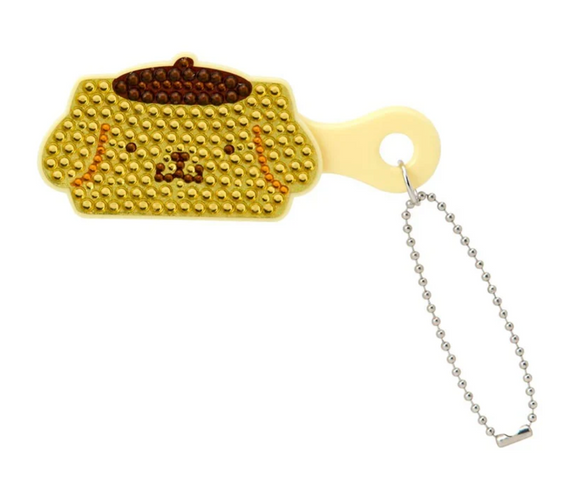 Pompompurin Mini Hair Brush Keychain Bling Bling Series