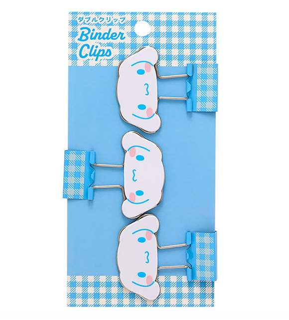 Cinnamoroll Binder Clip Set Gingham Stationery Series