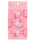 My Melody Binder Clip Set Gingham Stationery Series