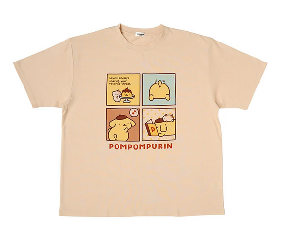 Pompompurin T-shirt Oversize/ 4 frames Series