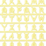 Custom Alphabet letter, Number & Accessories Set Yellow Maipachirun Series