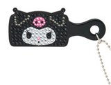 Kuromi Mini Hair Brush Keychain Bling Bling Series