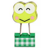 Keroppi Binder Clip Set Gingham Stationery Series