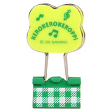 Keroppi Binder Clip Set Gingham Stationery Series