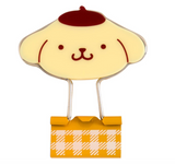Pompompurin Binder Clip Set Gingham Stationery Series