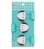 Pochacco Binder Clip Set Gingham Stationery Series