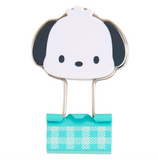 Pochacco Binder Clip Set Gingham Stationery Series
