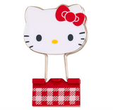Hello Kitty Binder Clip Set Gingham Stationery Series