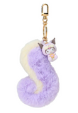 Kuromi Flocked Keychain Squirrel Series - Megazone