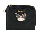 Kuromi Folding Wallet Metal Emblem Face Series