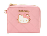Hello Kitty Folding Wallet Metal Emblem Face Series