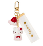 Hello Kitty Mascot Keychain Strawberry Whipped Cake Series
