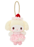 My Melody Plush Keychain Strawberry Whipped Cake Series