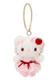 Hello Kitty Plush Keychain Strawberry Whipped Cake Series