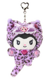 Kuromi Plush Keychain Gyaru Neko/ Leopard Series - Megazone