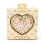 Hello Kitty Compact Mirror With Accessory Case Heart Series - Megazone