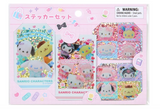 Mix Sanrio Characters Stickers Set Gakuen Sparkling Series