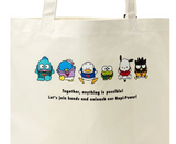 Mix Sanrio Characters Tote Bag All Together Hapidanbui Series - Megazone