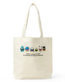 Mix Sanrio Characters Tote Bag All Together Hapidanbui Series - Megazone