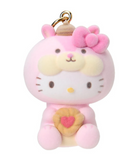 Hello Kitty Flocked Keychain Squirrel Series