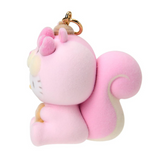 Hello Kitty Flocked Keychain Squirrel Series