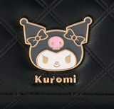 Kuromi Card Case Bi-Fold Metal Emblem Face Series - Megazone