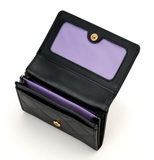 Kuromi Card Case Bi-Fold Metal Emblem Face Series - Megazone
