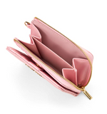 Hello Kitty Folding ( Pink )Wallet Metal Emblem Face Series - Megazone