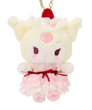 Kuromi Plush Keychain Strawberry Whipped Cake Series