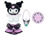 Kuromi Plush/ Dress Up Doll Set Pitatto Friends Series - Megazone
