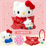 Hello Kitty Plush/ Dress Up Doll Set Pitatto Friends Series - Megazone