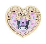 Kuromi Compact Mirror With Accessory Case Heart Series