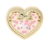 Hello Kitty Compact Mirror With Accessory Case Heart Series