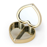 Hello Kitty Compact Mirror With Accessory Case Heart Series - Megazone