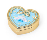 Cinnamoroll Compact Mirror With Accessory Case Heart Series - Megazone