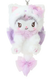 Kuromi Plush Mascot Keychain Milky Kitten Series